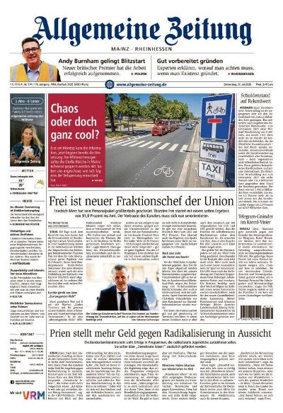 Allgemeine Zeitung Mainz - Rheinhessen 2026-07-30