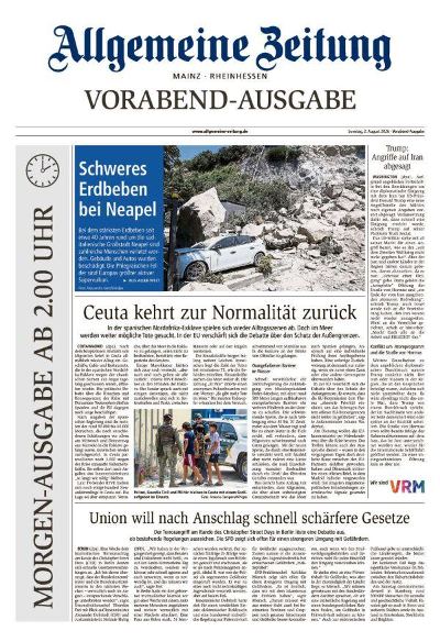 Allgemeine Zeitung Mainz - Rheinhessen