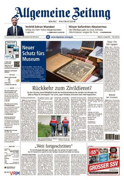 Allgemeine Zeitung Mainz - Rheinhessen 2026-08-05