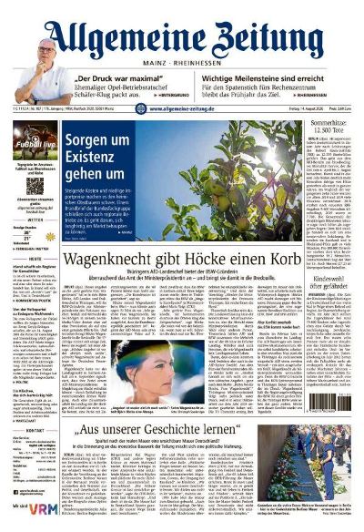 Allgemeine Zeitung Mainz - Rheinhessen