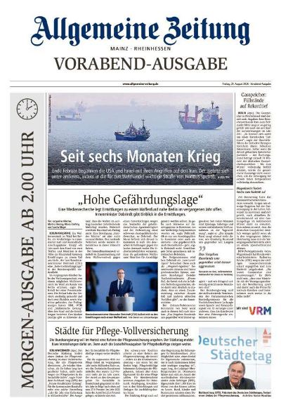 Allgemeine Zeitung Mainz - Rheinhessen