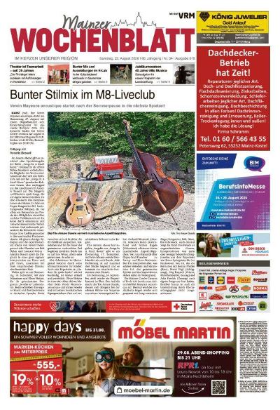 Mainzer Wochenblatt 2026-08-22