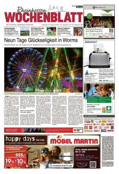 Rheinhessen Wochenblatt 2026-08-22