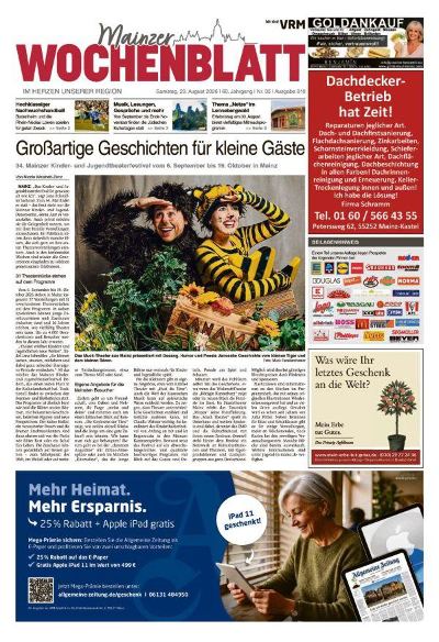 Mainzer Wochenblatt 2026-08-29