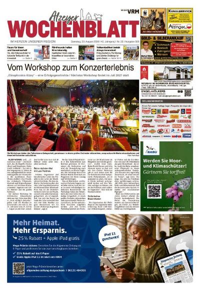 Alzeyer Wochenblatt 2026-08-29