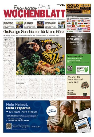 Rheinhessen Wochenblatt 2026-08-29
