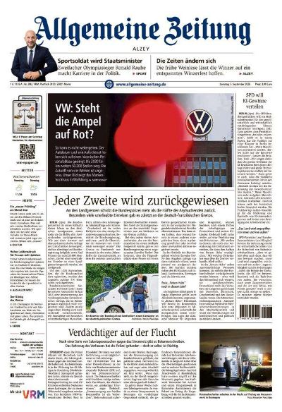 Allgemeine Zeitung Alzey 2026-09-05
