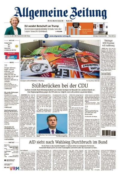 Allgemeine Zeitung Rheinhessen - Nahe 2026-09-08