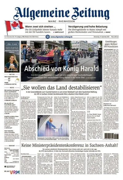 Allgemeine Zeitung Mainz - Rheinhessen