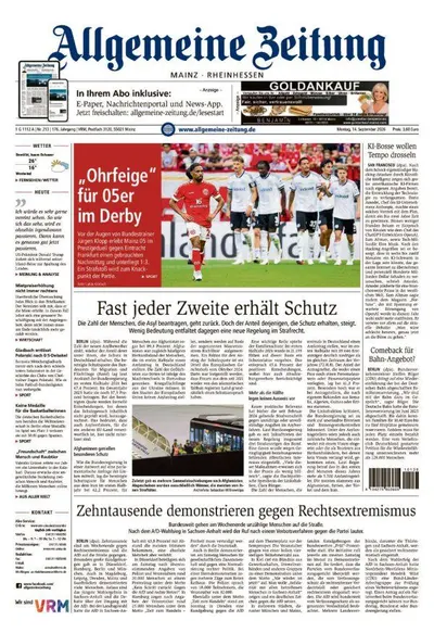 Allgemeine Zeitung Mainz - Rheinhessen