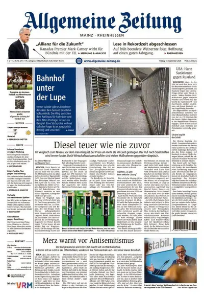 Allgemeine Zeitung Mainz - Rheinhessen