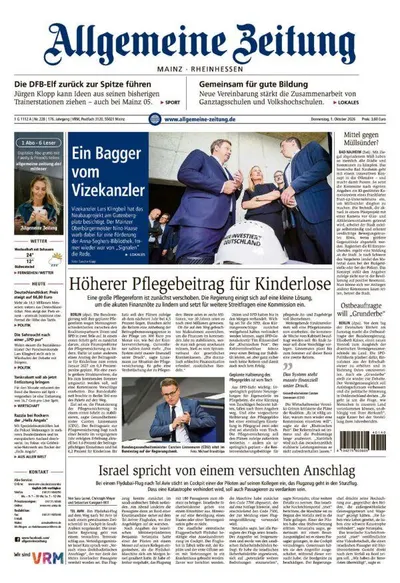 Allgemeine Zeitung Mainz - Rheinhessen
