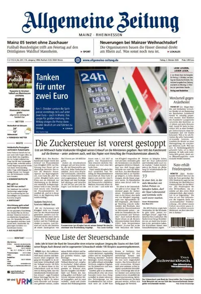 Allgemeine Zeitung Mainz - Rheinhessen