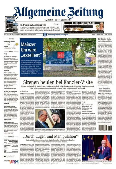 Allgemeine Zeitung Mainz - Rheinhessen 2026-10-05