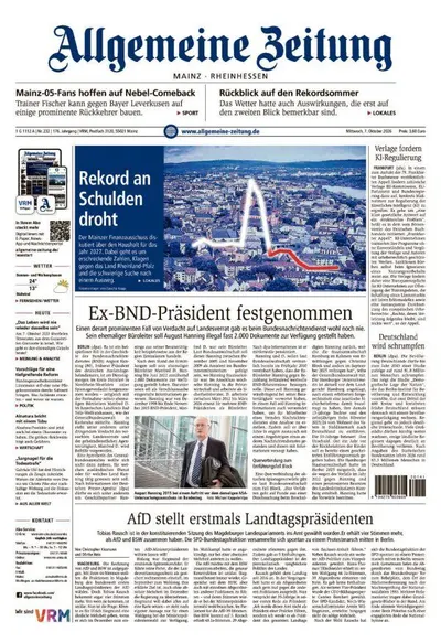 Allgemeine Zeitung Mainz - Rheinhessen 2026-10-07
